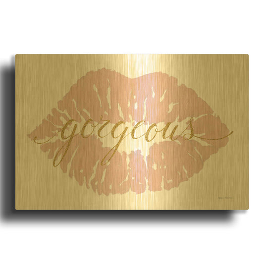 'Wake Up and Make Up V' By Marco Fabiano Gold Metal Wall Art