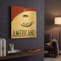 'Cafe Moderne 3' By Marco Fabiano Gold Metal Wall Art
