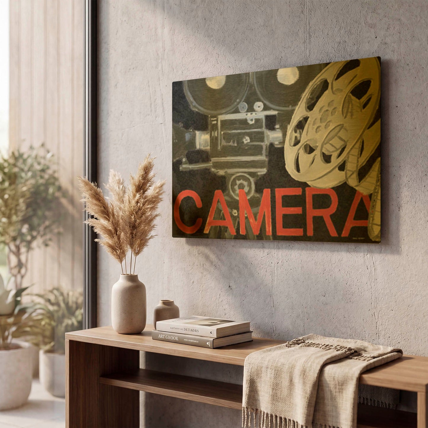 'Lights Camera Action 2' By Marco Fabiano Gold Metal Wall Art