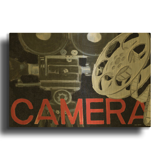 'Lights Camera Action 2' By Marco Fabiano Gold Metal Wall Art