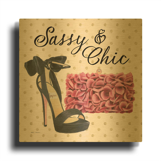 'Simply Splendid 1' By Marco Fabiano Gold Metal Wall Art