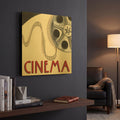 'Cinema' By Marco Fabiano Gold Metal Wall Art