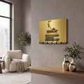 'Paris Style 3 White' By Marco Fabiano Gold Metal Wall Art