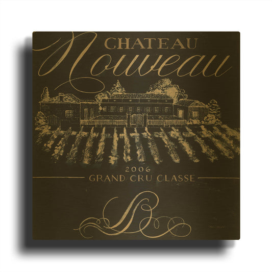 'Chateau Nouveau Elements 1' By Marco Fabiano Gold Metal Wall Art