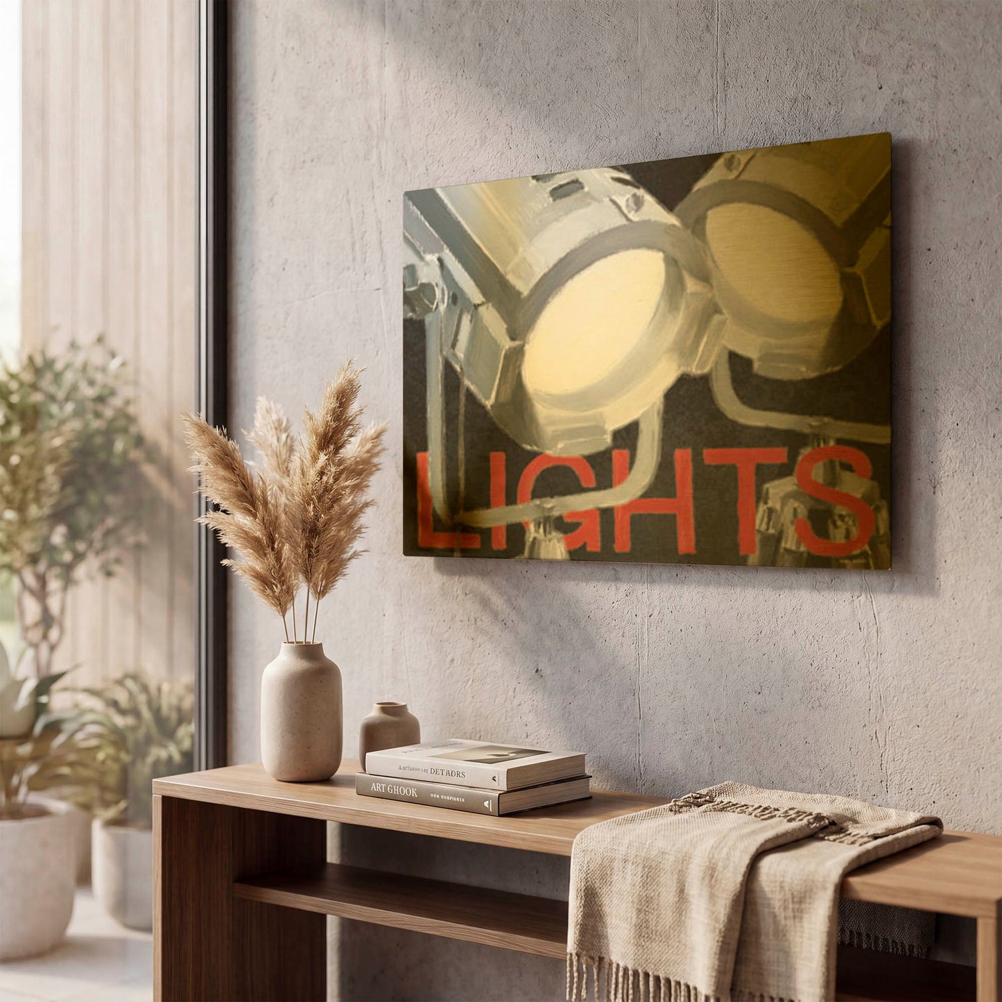 'Lights Camera Action 1' By Marco Fabiano Gold Metal Wall Art
