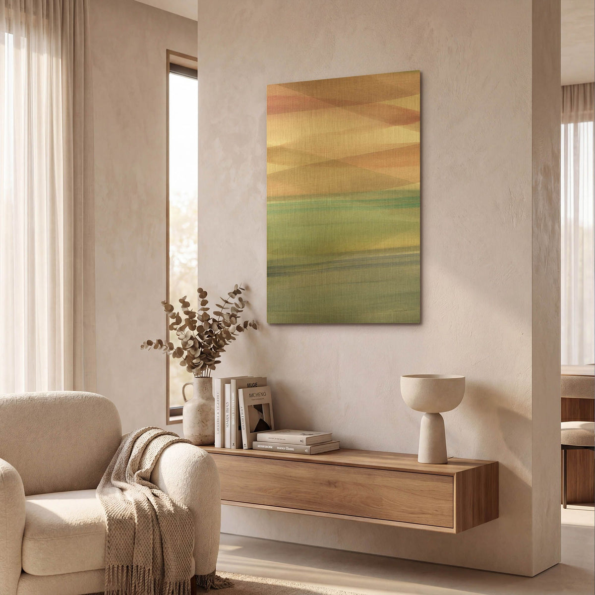 'Soft Summer 1 Warm' By Mercedes Lopez Charro Gold Metal Wall Art