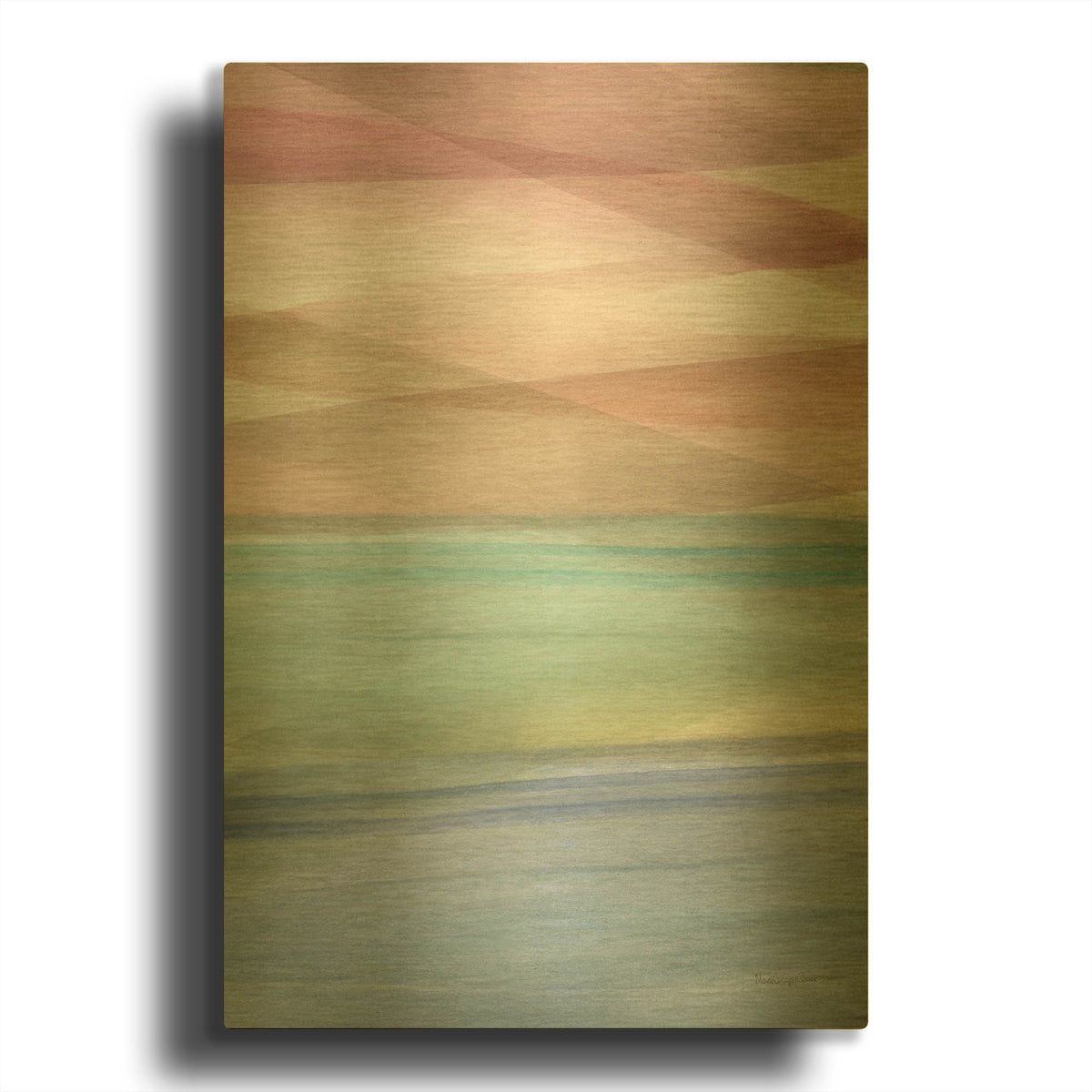 'Soft Summer 1 Warm' By Mercedes Lopez Charro Gold Metal Wall Art