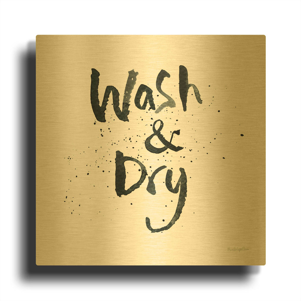 'Laundry Day 1' By Mercedes Lopez Charro Gold Metal Wall Art