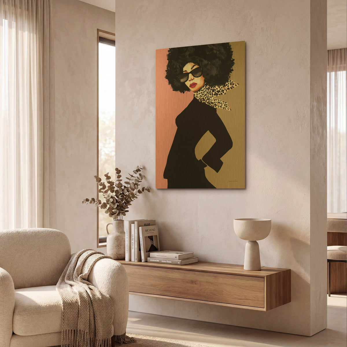 'Good Attitude 2' By Mercedes Lopez Charro Gold Metal Wall Art