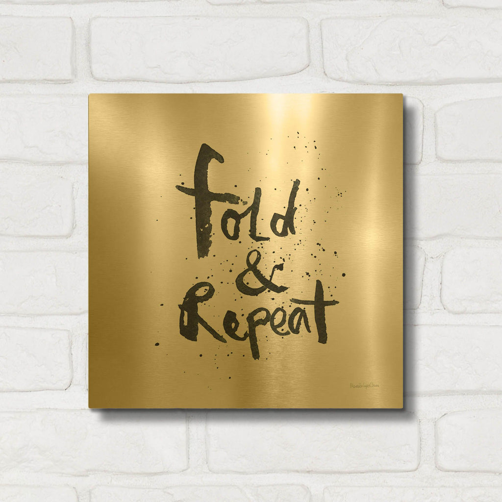 'Laundry Day 2' By Mercedes Lopez Charro Gold Metal Wall Art