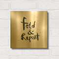 'Laundry Day 2' By Mercedes Lopez Charro Gold Metal Wall Art