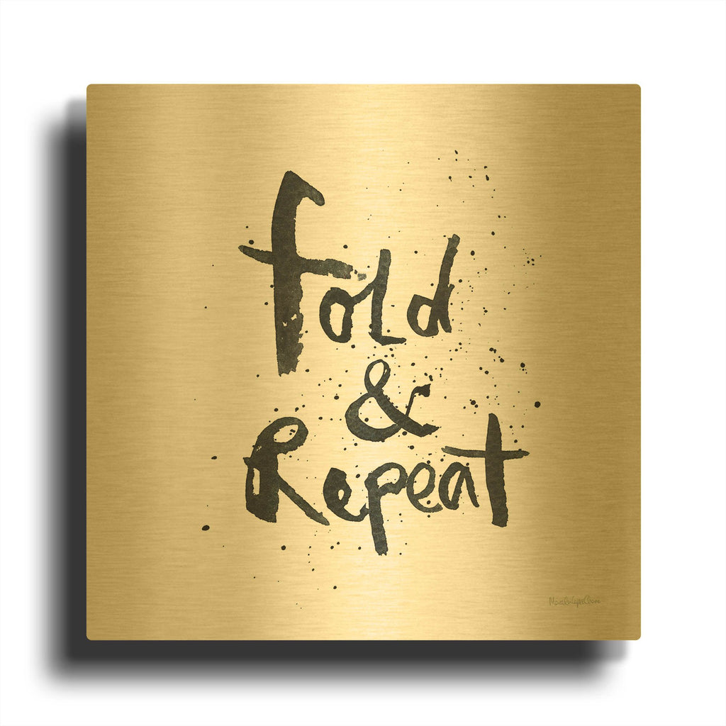 'Laundry Day 2' By Mercedes Lopez Charro Gold Metal Wall Art