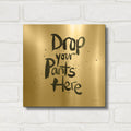 'Laundry Day 4' By Mercedes Lopez Charro Gold Metal Wall Art