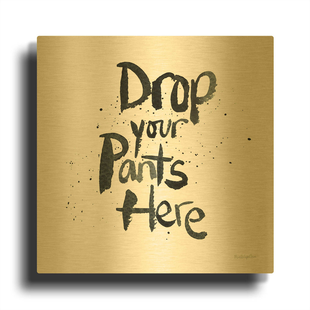 'Laundry Day 4' By Mercedes Lopez Charro Gold Metal Wall Art