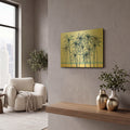 'Laguna Palms 1' By Mercedes Lopez Charro Gold Metal Wall Art