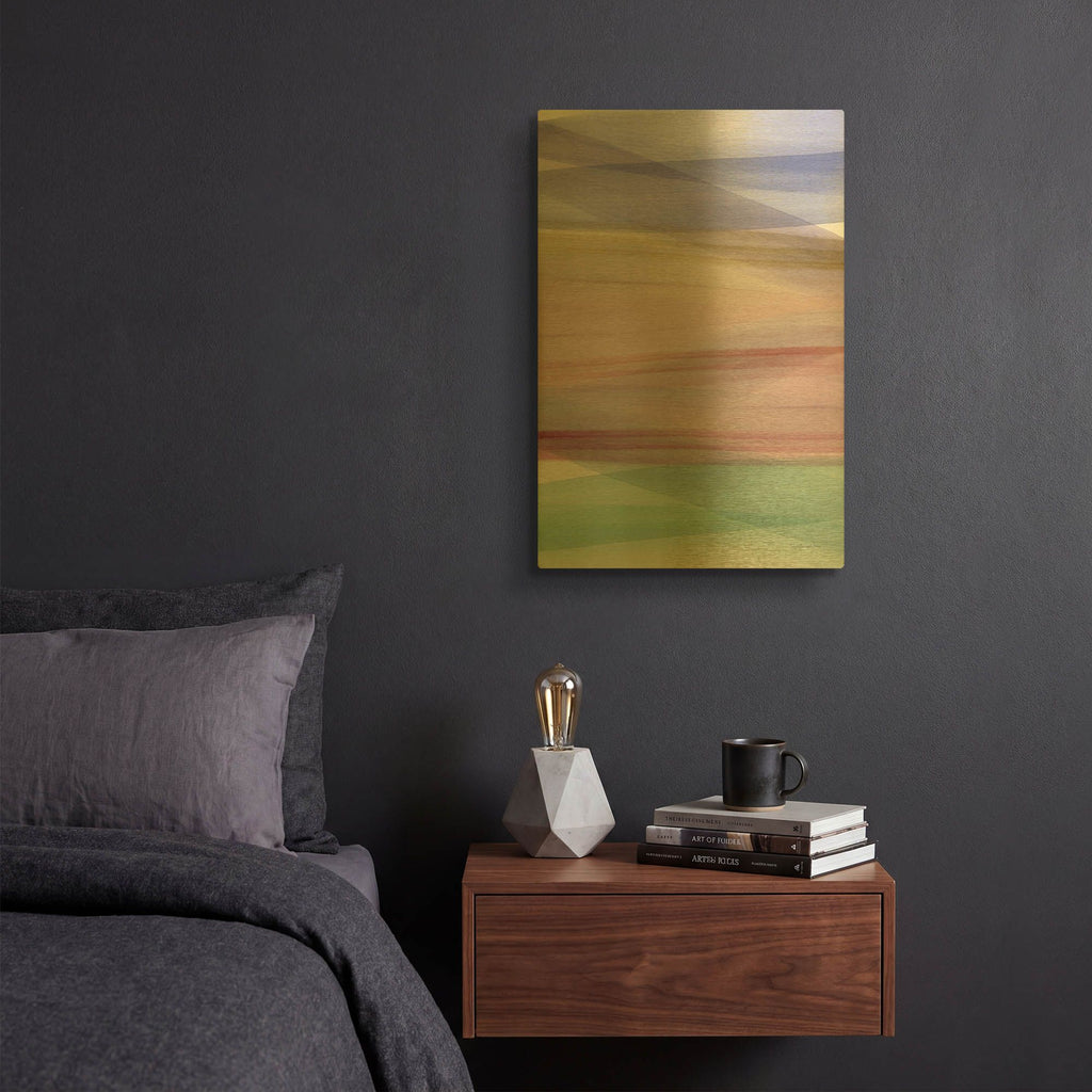 'Soft Summer 2 Warm' By Mercedes Lopez Charro Gold Metal Wall Art