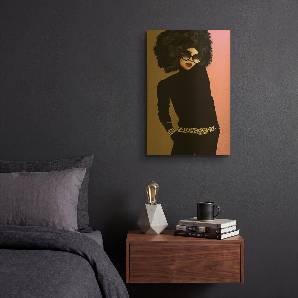 'Good Attitude 1' By Mercedes Lopez Charro Gold Metal Wall Art