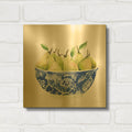 'Elegant Fruit 1' By Mercedes Lopez Charro Gold Metal Wall Art
