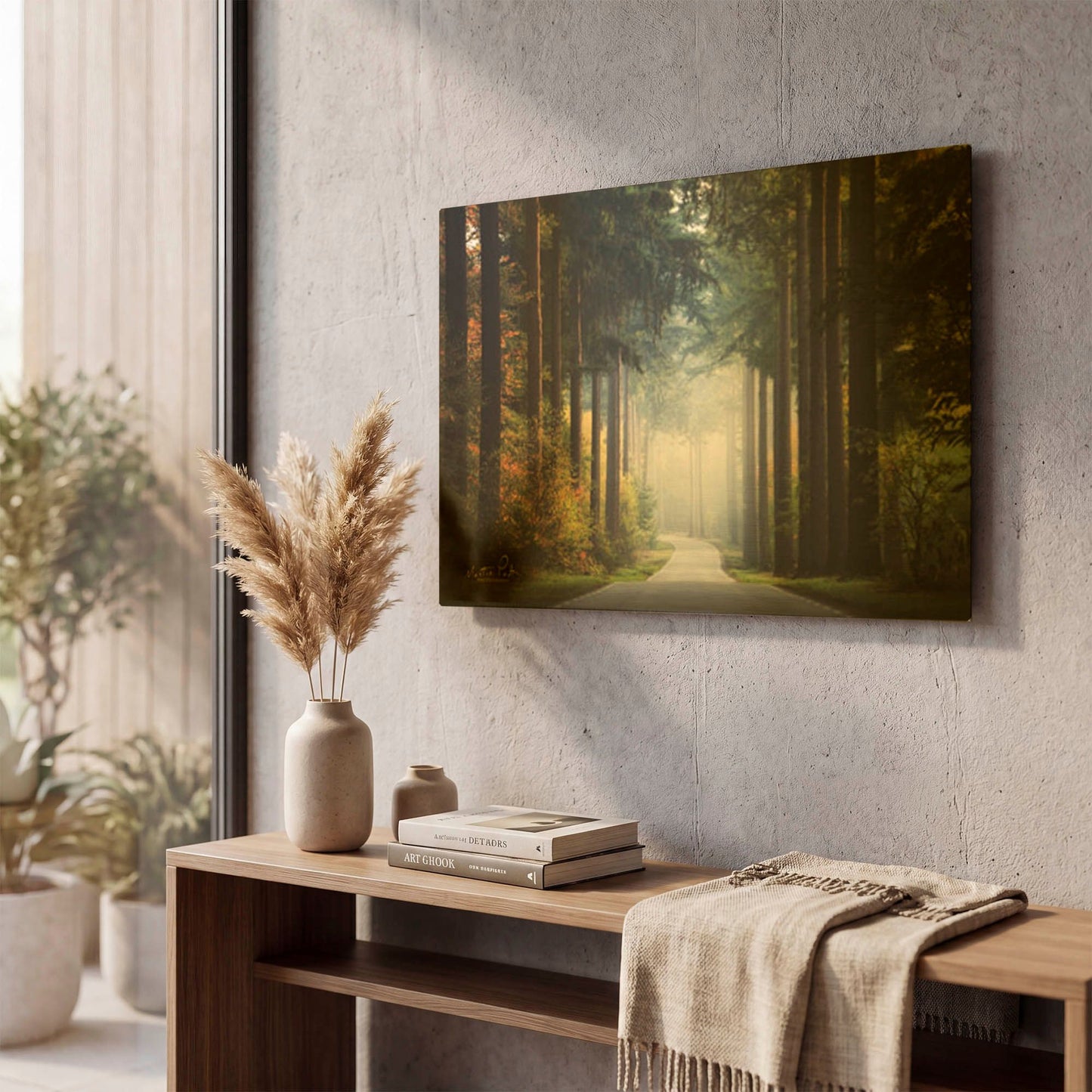 'Mysterious Roads' By Martin Podt Gold Metal Wall Art