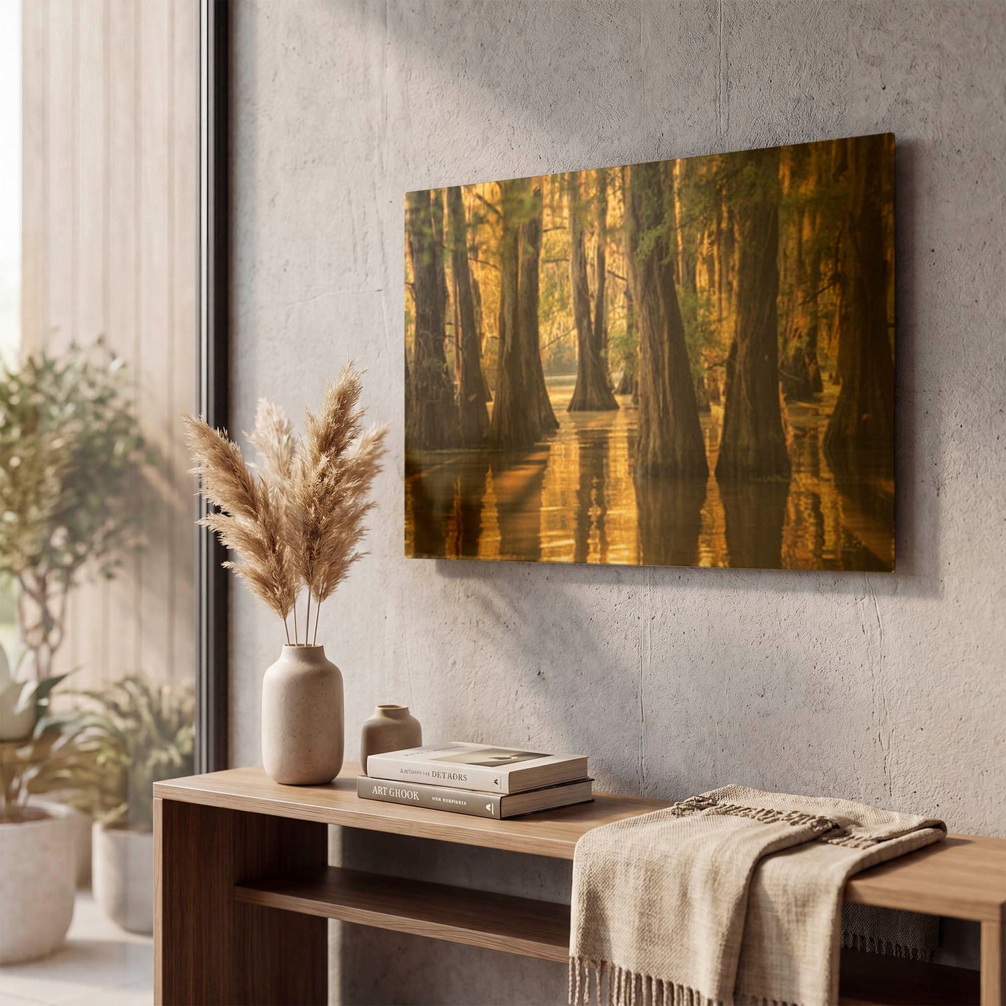 'Natural Beauty' By Martin Podt Gold Metal Wall Art