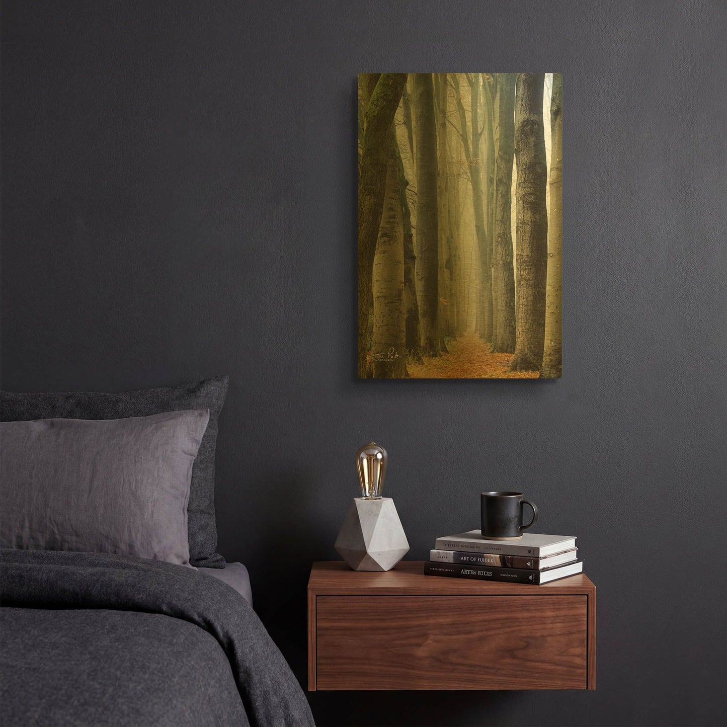 'Narrow Alley in the Netherlands' By Martin Podt Gold Metal Wall Art