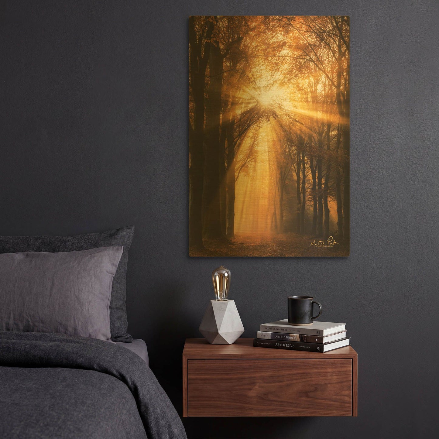 'Sunburst' By Martin Podt Gold Metal Wall Art