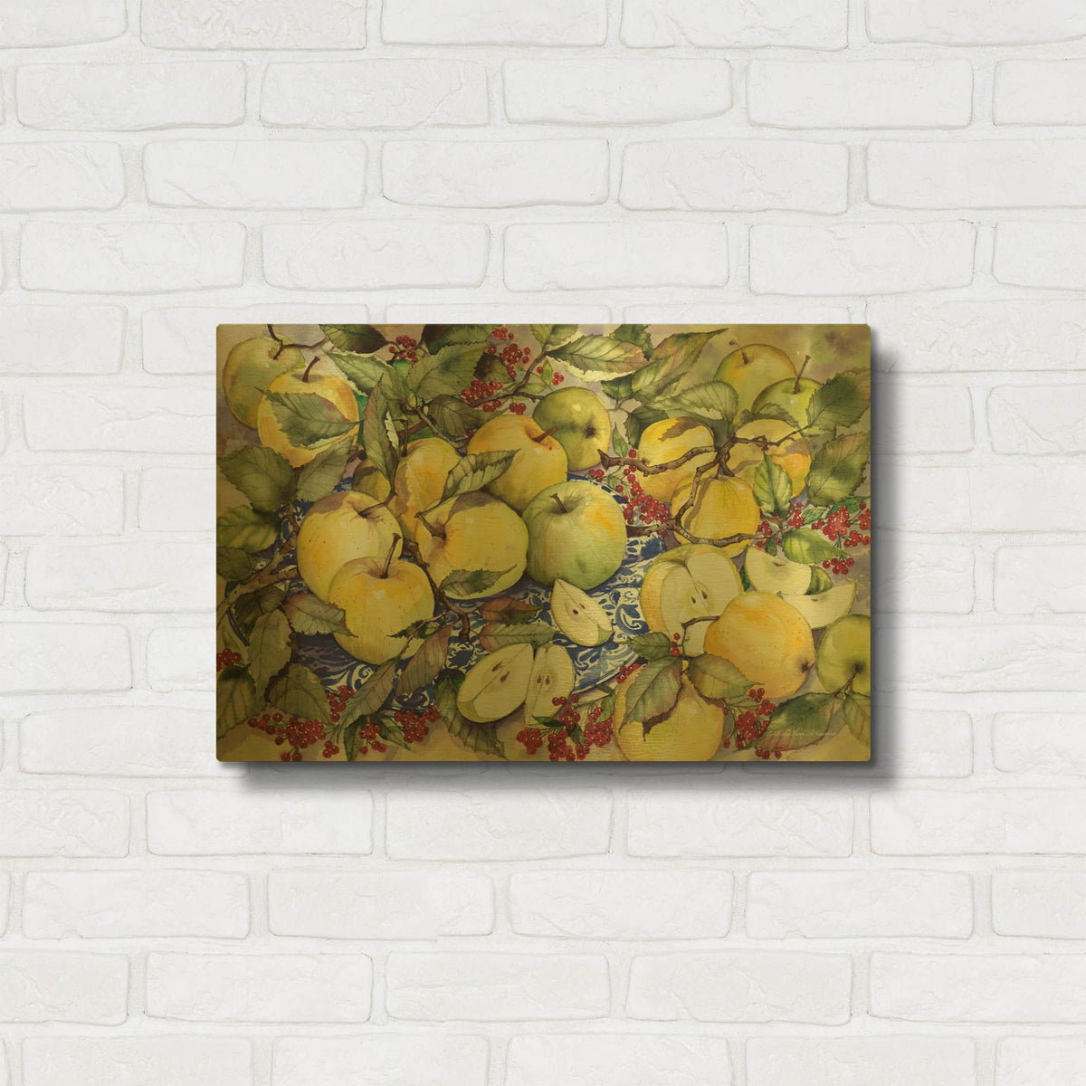 'Just Picked' By Kathleen Parr Gold Metal Wall Art