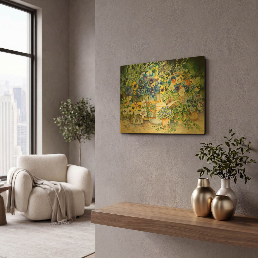 'Simply Charming' By Kathleen Parr Gold Metal Wall Art