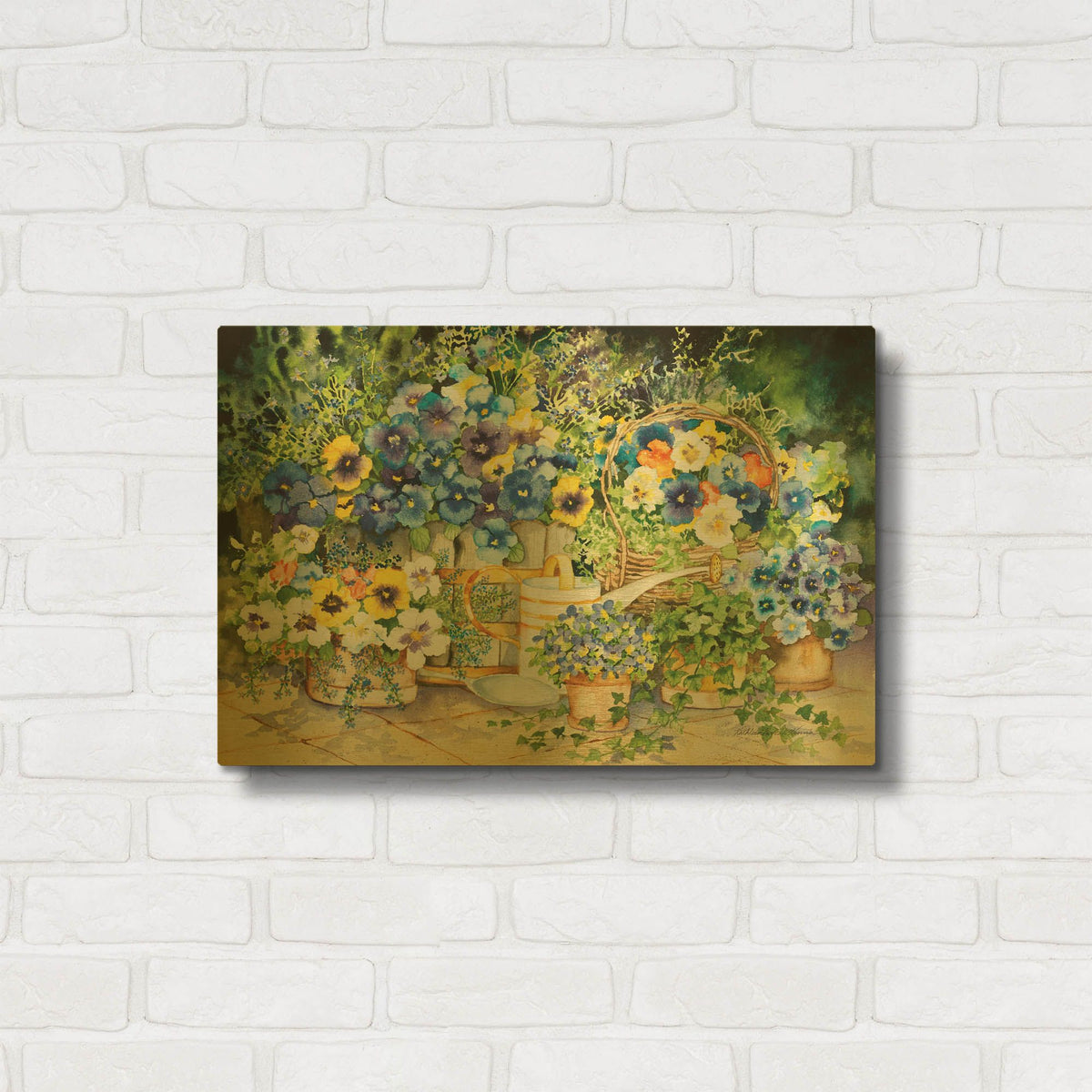 'Simply Charming' By Kathleen Parr Gold Metal Wall Art