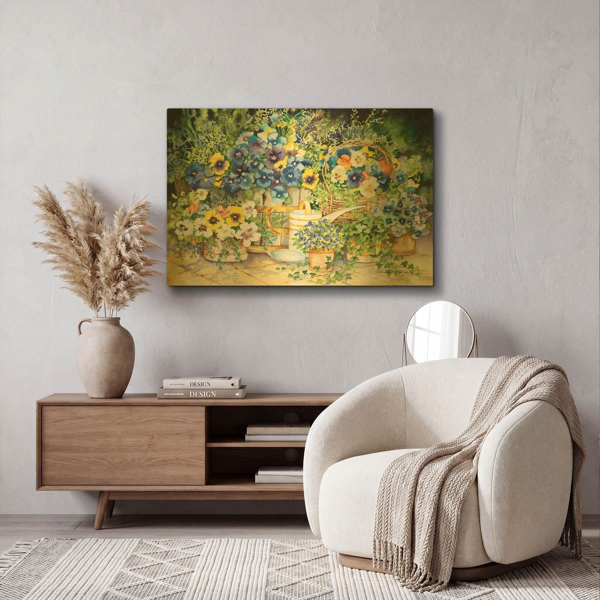 'Simply Charming' By Kathleen Parr Gold Metal Wall Art