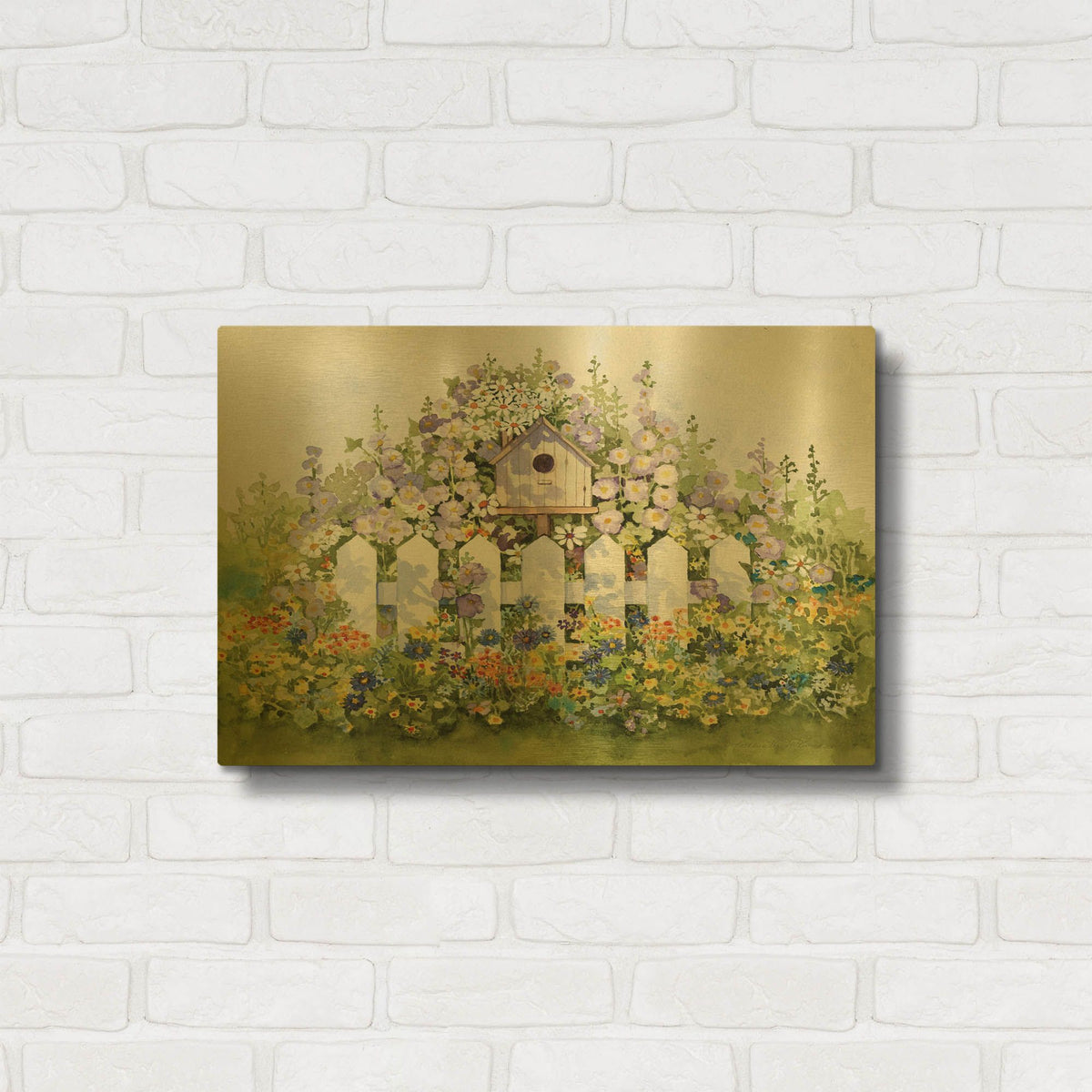 'Summer Special' By Kathleen Parr Gold Metal Wall Art
