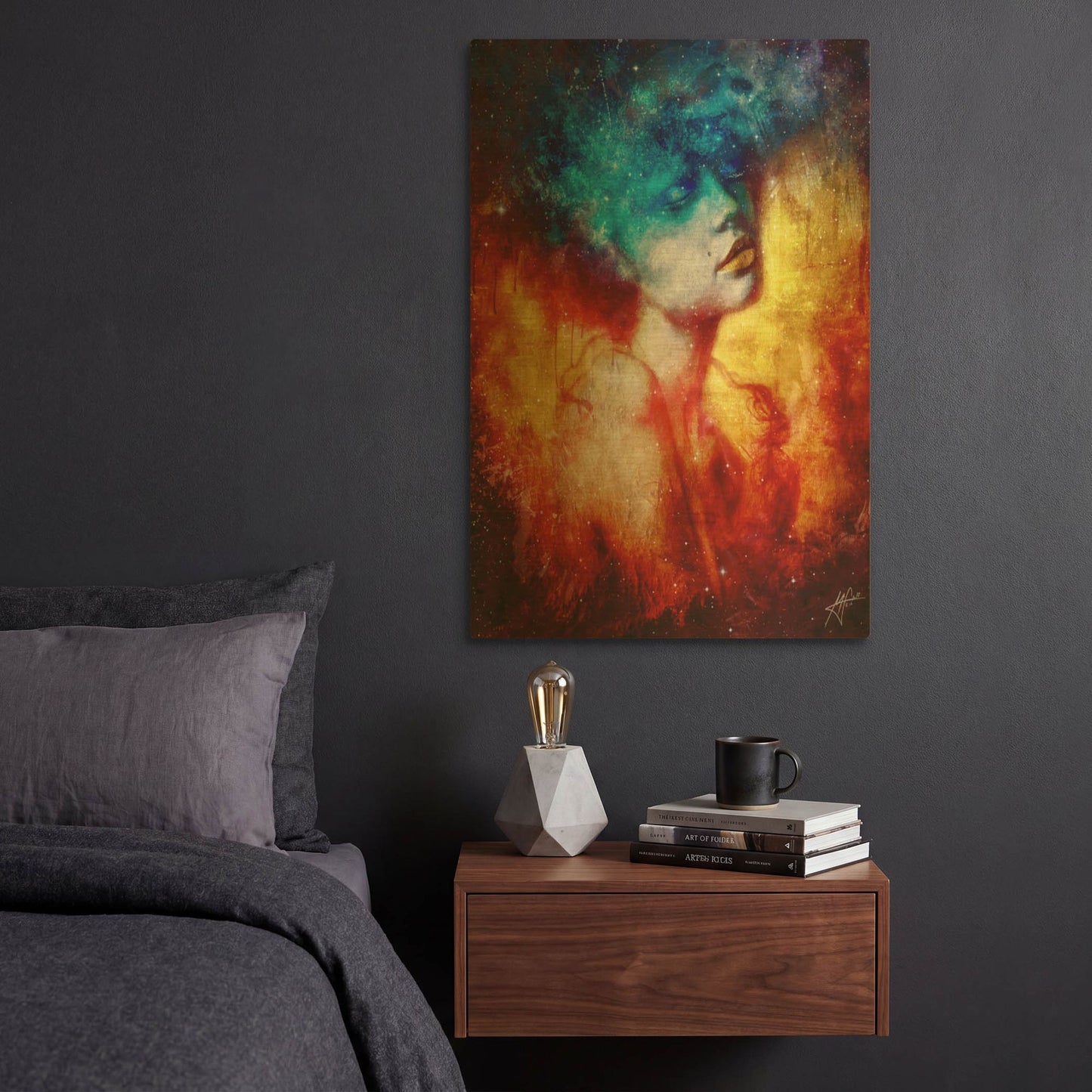 'Revelation' By Mario Sanchez Nevado Gold Metal Wall Art