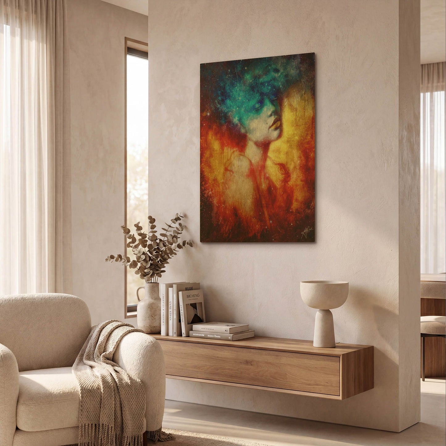 'Revelation' By Mario Sanchez Nevado Gold Metal Wall Art