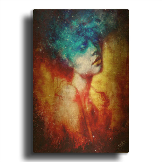 'Revelation' By Mario Sanchez Nevado Gold Metal Wall Art