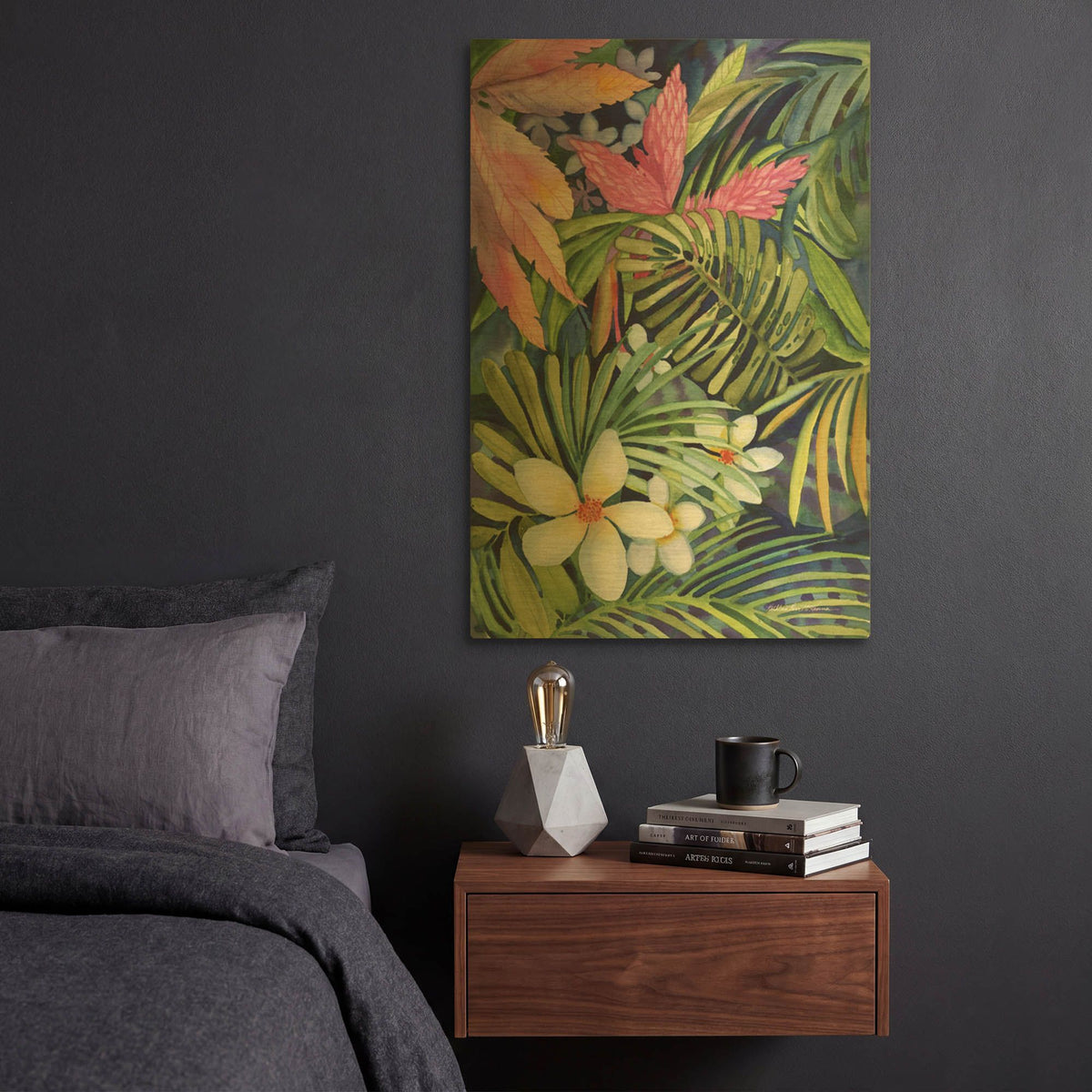 'Tropical Fun' By Kathleen Parr Gold Metal Wall Art