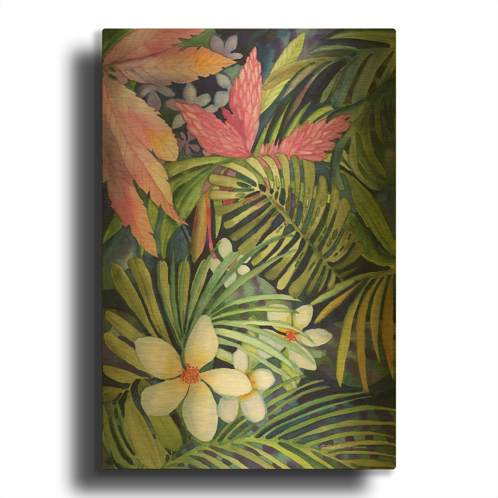 'Tropical Fun' By Kathleen Parr Gold Metal Wall Art