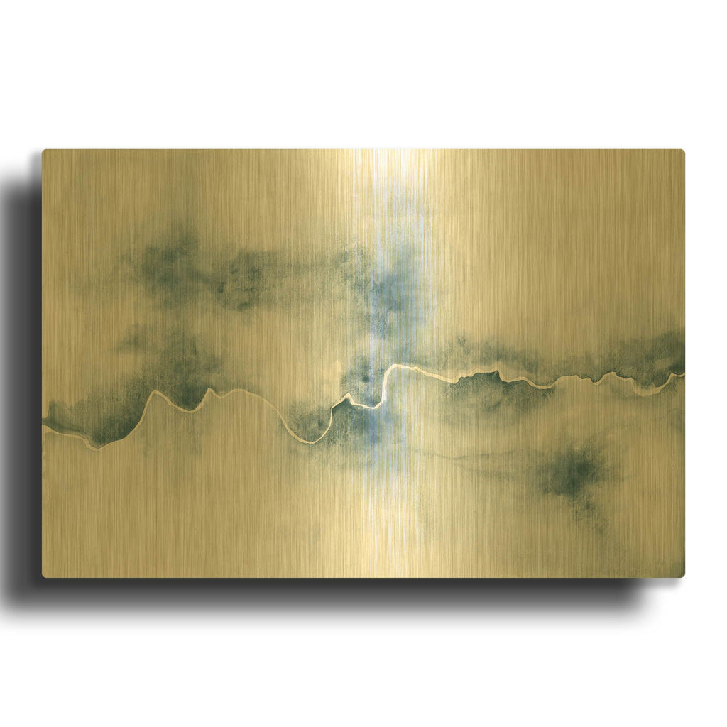 'Flow' By Laura Marshall Gold Metal Wall Art