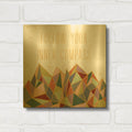 'Written In The Stars 3 On White' By Laura Marshall Gold Metal Wall Art