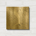 'Neutral New York Map' By Laura Marshall Gold Metal Wall Art