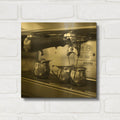 'Coffeehouse 2' By Laura Marshall Gold Metal Wall Art