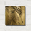 'Elska 3 Bw' By Laura Marshall Gold Metal Wall Art