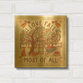 'Autumn Days 2' By Laura Marshall Gold Metal Wall Art