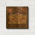 'Autumn Days 5 Dark' By Laura Marshall Gold Metal Wall Art