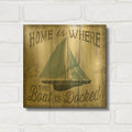 'Up North 4' By Laura Marshall Gold Metal Wall Art
