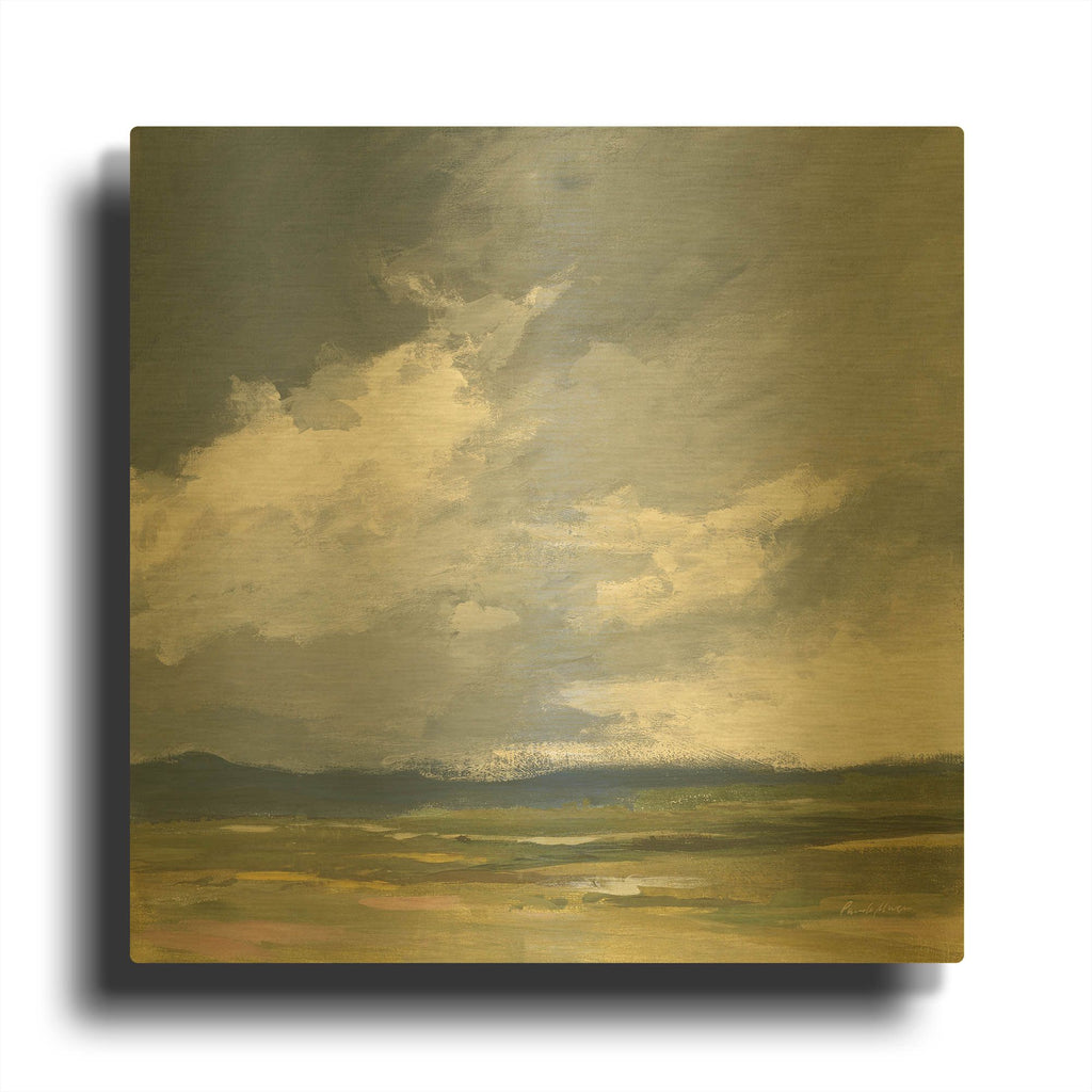 'August Storm Honeybloom' By Pamela Munger Gold Metal Wall Art