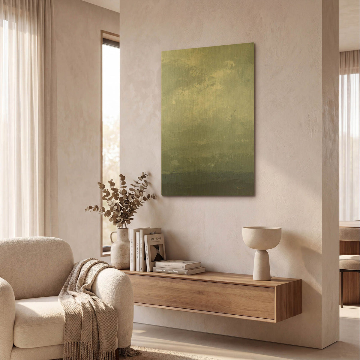 'Blueprint' By Pamela Munger Gold Metal Wall Art