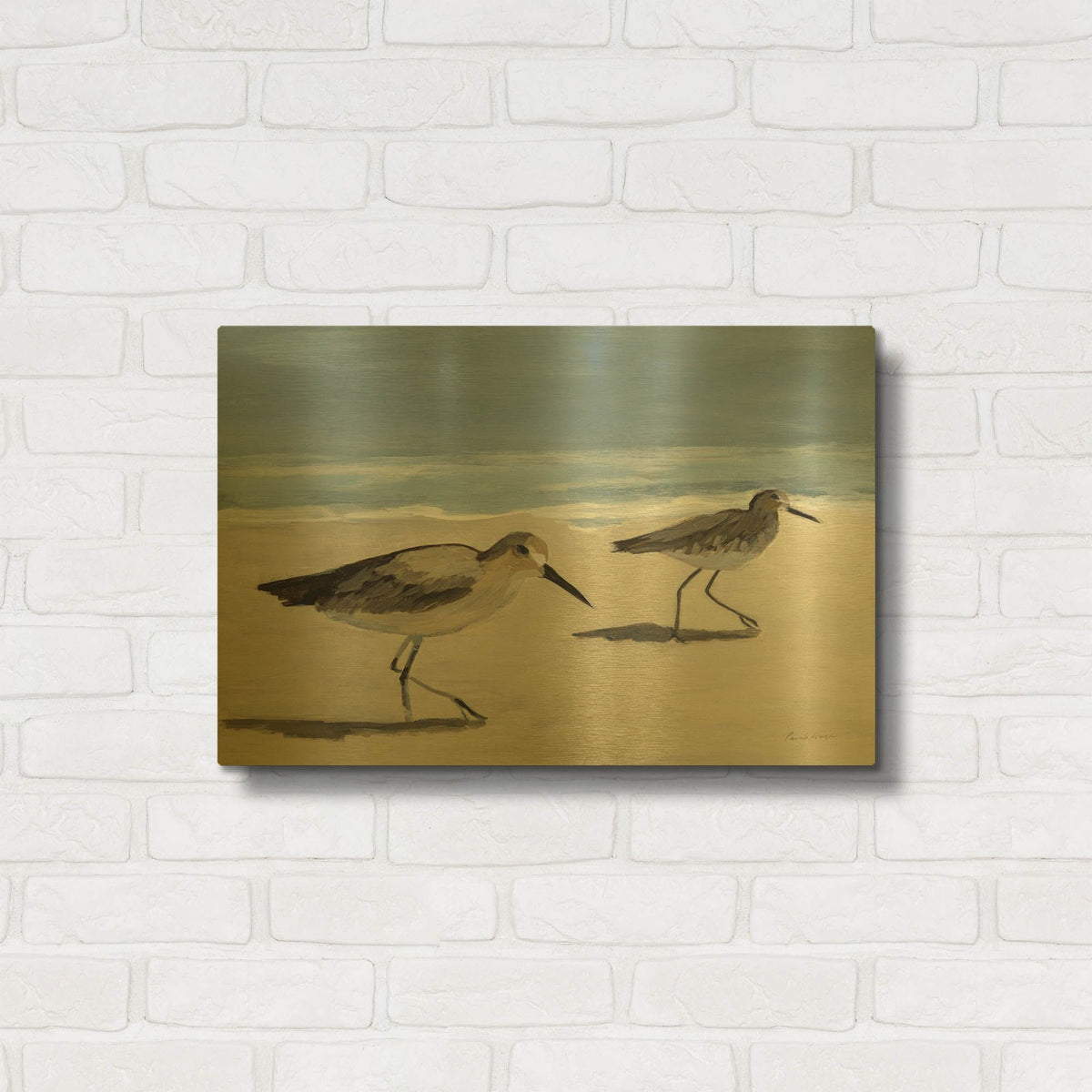 'Pipers' By Pamela Munger Gold Metal Wall Art