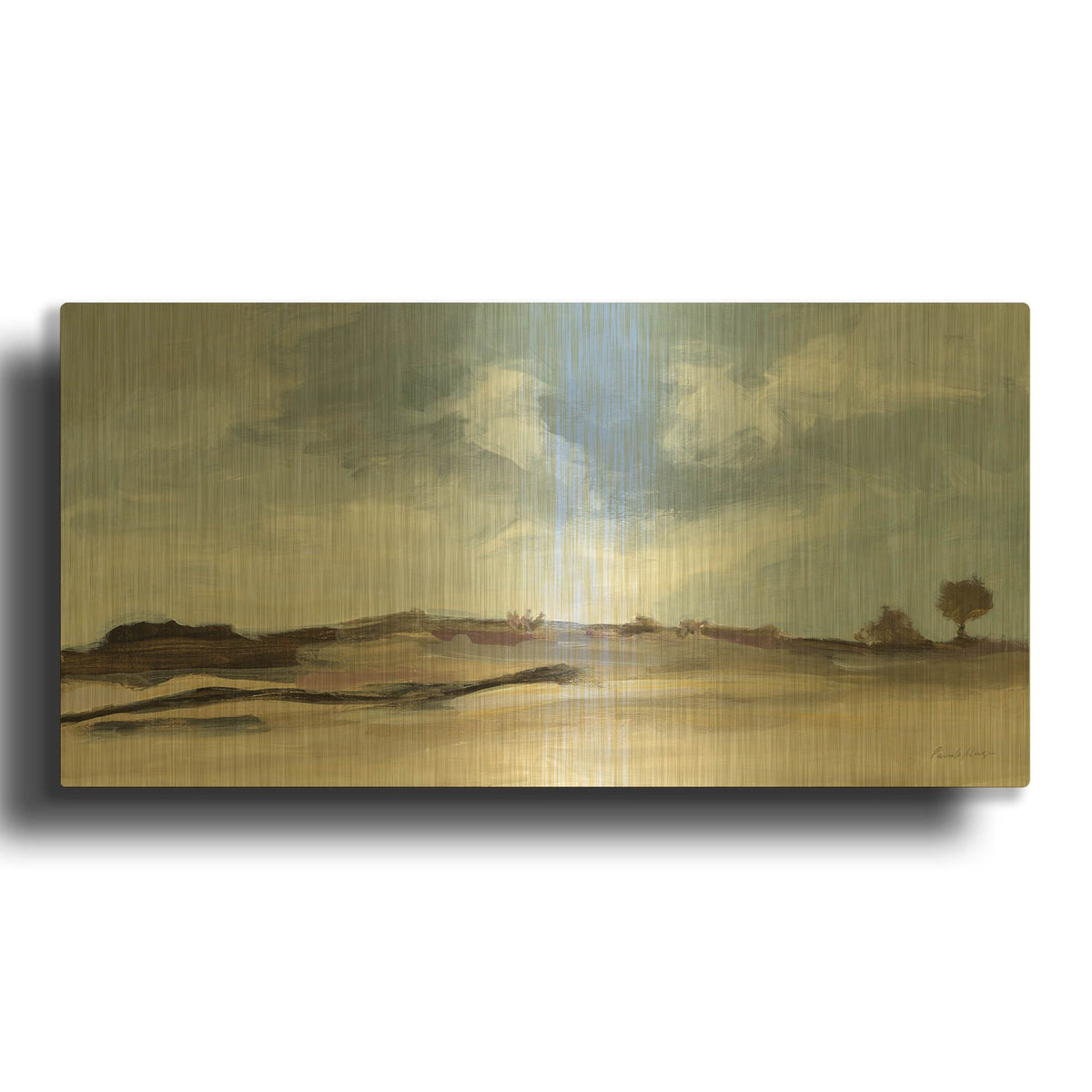 'Before the Rain' By Pamela Munger Gold Metal Wall Art