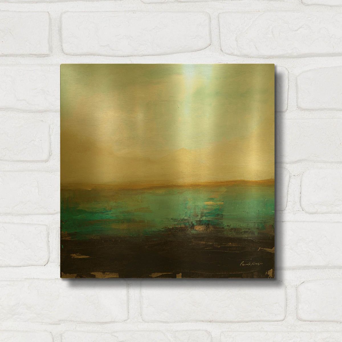 'Landing' By Pamela Munger Gold Metal Wall Art