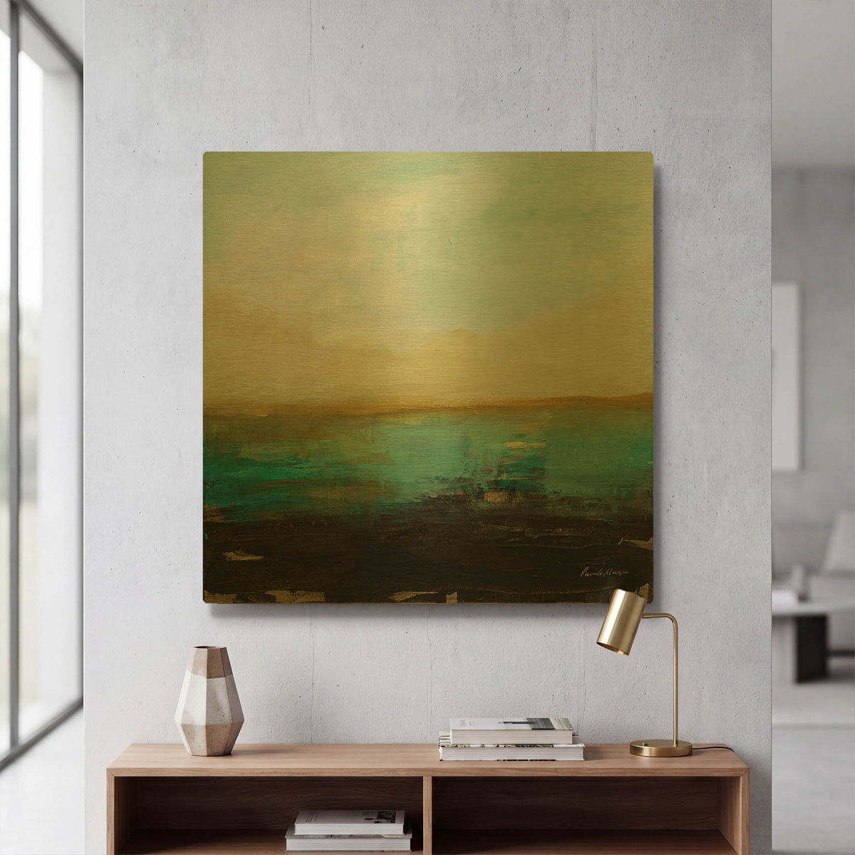 'Landing' By Pamela Munger Gold Metal Wall Art